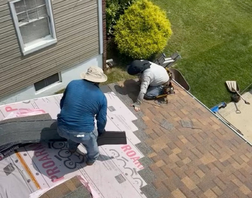 Completed siding installation on a Totowa NJ single-family home
