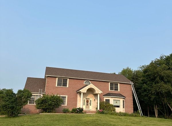 Brick face repair on a North Jersey masonry wall