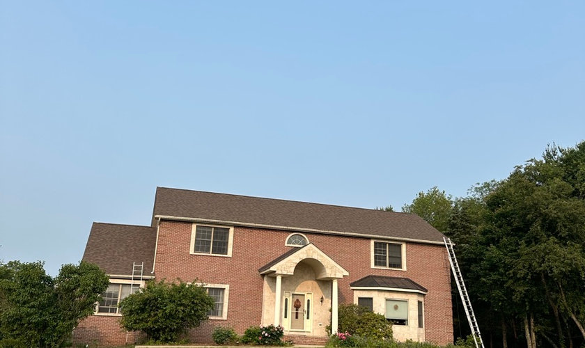 Finished roof replacement on a Carlstadt NJ home by Four Seasons Roofing and Construction