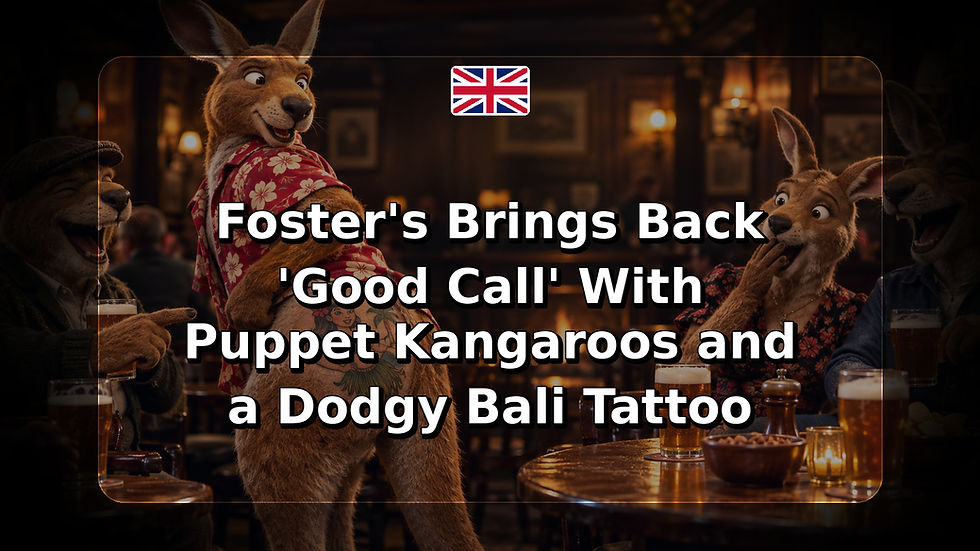 Foster's Brings Back 'Good Call' With Puppet Kangaroos and a Dodgy Bali Tattoo