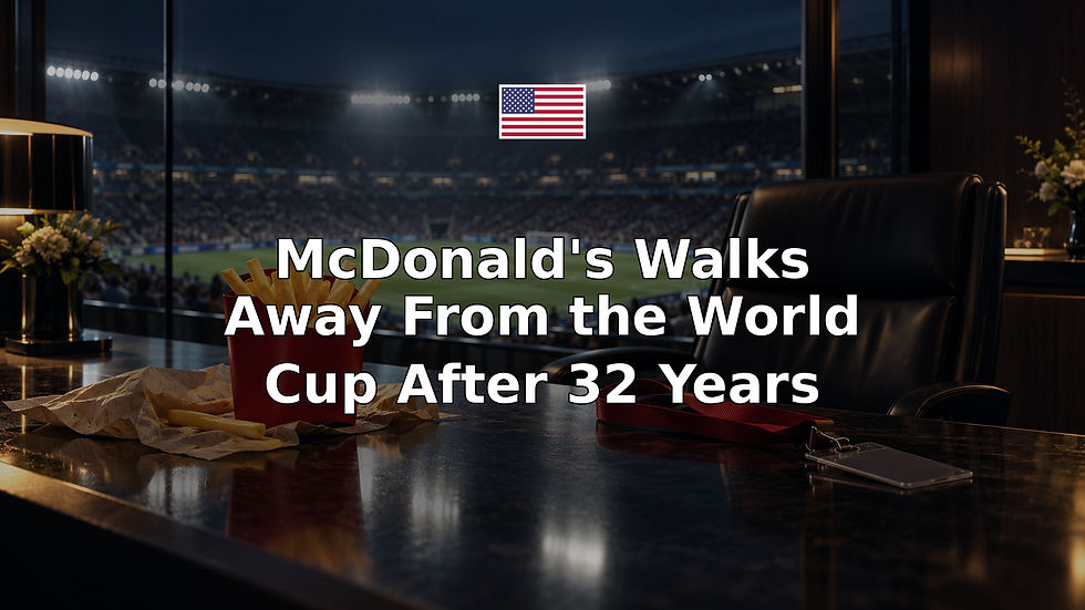 McDonald's Walks Away From the World Cup After 32 Years