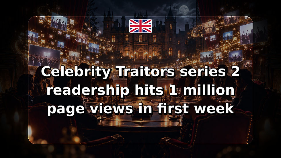 Celebrity Traitors series 2 readership hits 1 million page views in first week