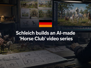 Schleich builds an AI-made 'Horse Club' video series