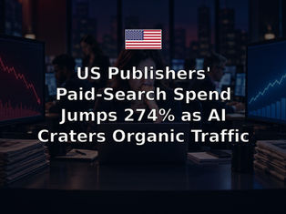 US Publishers' Paid-Search Spend Jumps 274% as AI Craters Organic Traffic