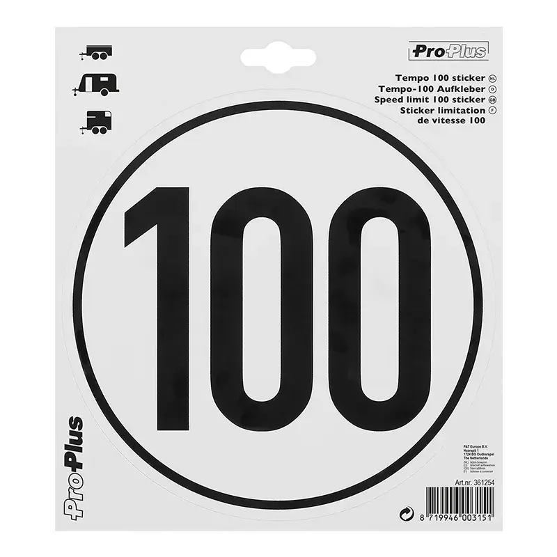 100er Geschwindigkeits-Aufkleber, ProPlus