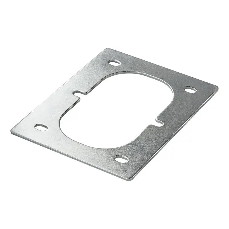 Metallplatte mit Aussparung für Montage