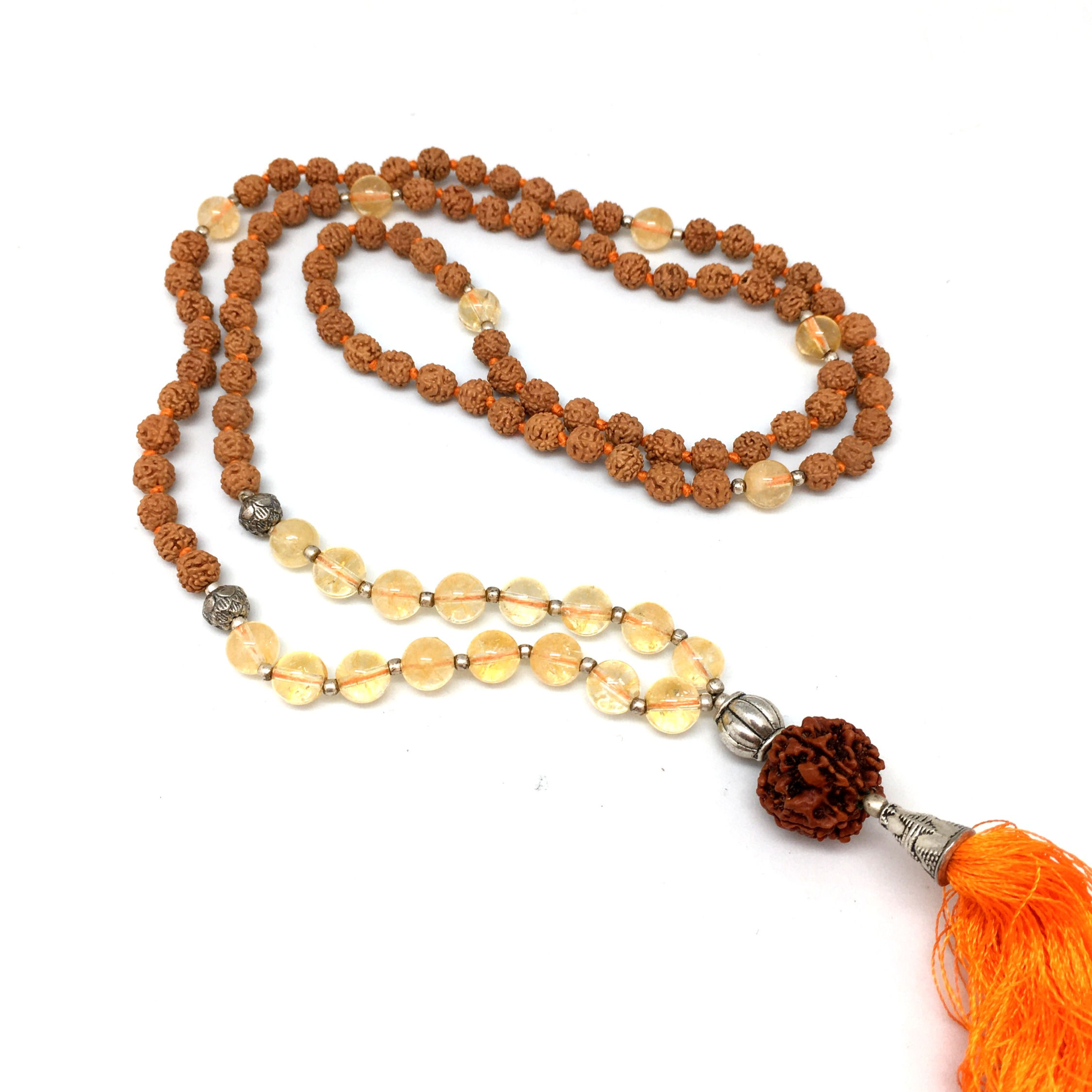 Чётки Рудра с солнечным камнем