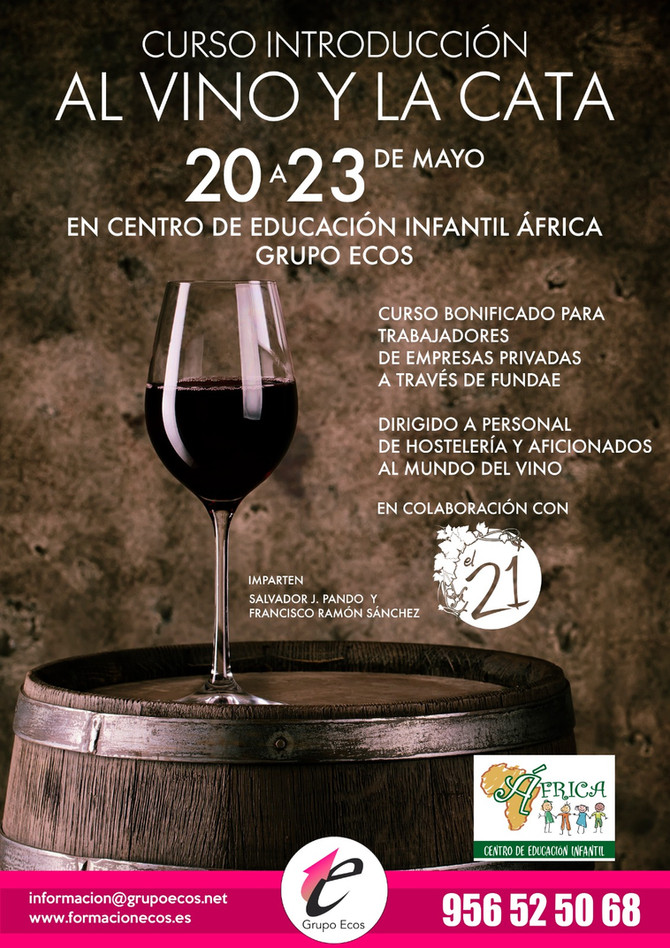 Curso introducción al vino y la cata - 20 a 23 mayo