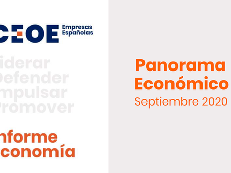 CEOE | Panoráma económico septiembre 2020