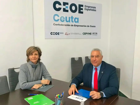 La patronal ceutí se suma a la AECC para reforzar la prevención del cáncer en el ámbito laboral