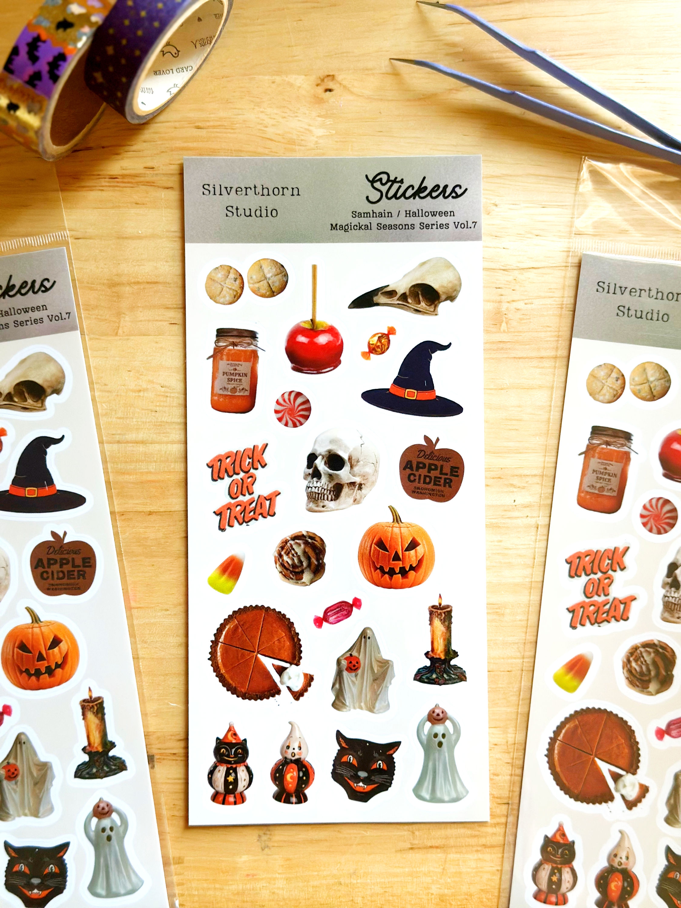 Halloween / Samhain Sticker Sheet VOL. 7 - Magickal Seasons Series