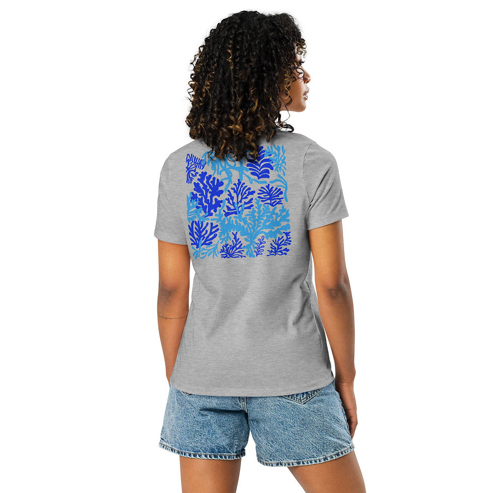 Thumbnail: My Ocean Love (Written in Greek) Women's Relaxed T-Shirt