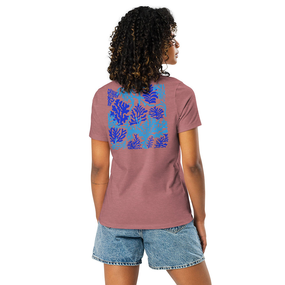 Thumbnail: My Ocean Love (Written in Greek) Women's Relaxed T-Shirt