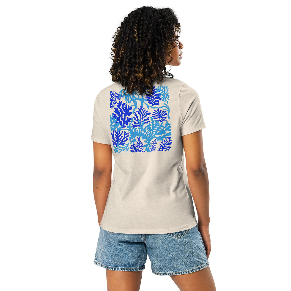 Thumbnail: My Ocean Love (Written in Greek) Women's Relaxed T-Shirt
