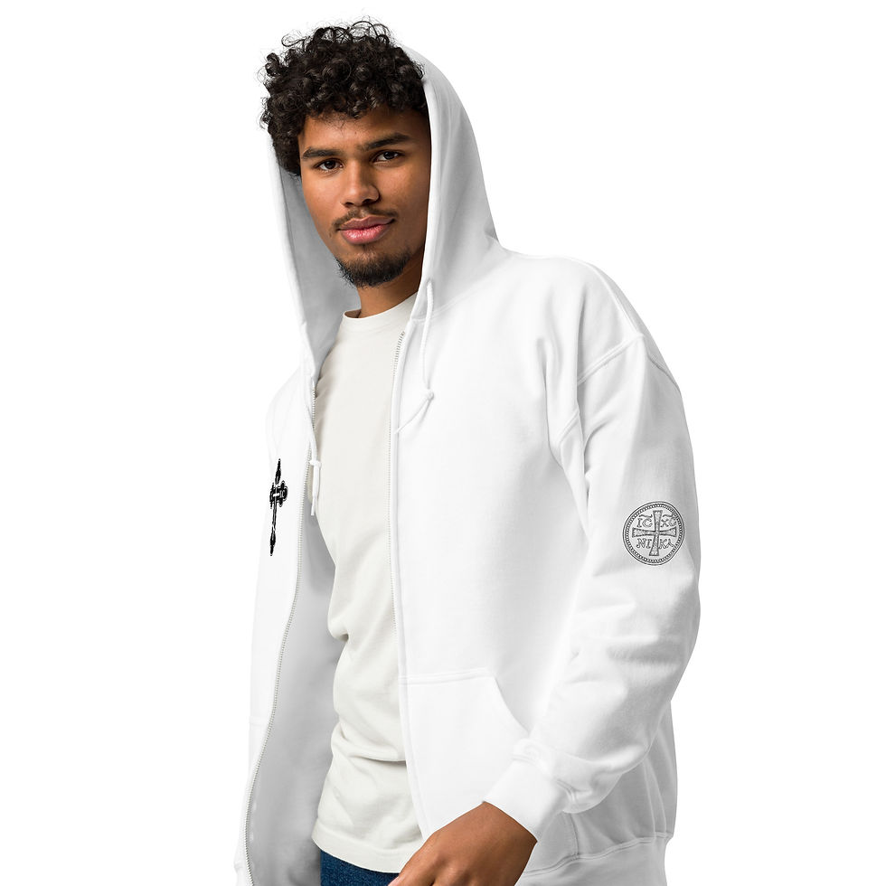 Thumbnail: Cross Unisex heavy blend zip hoodie
