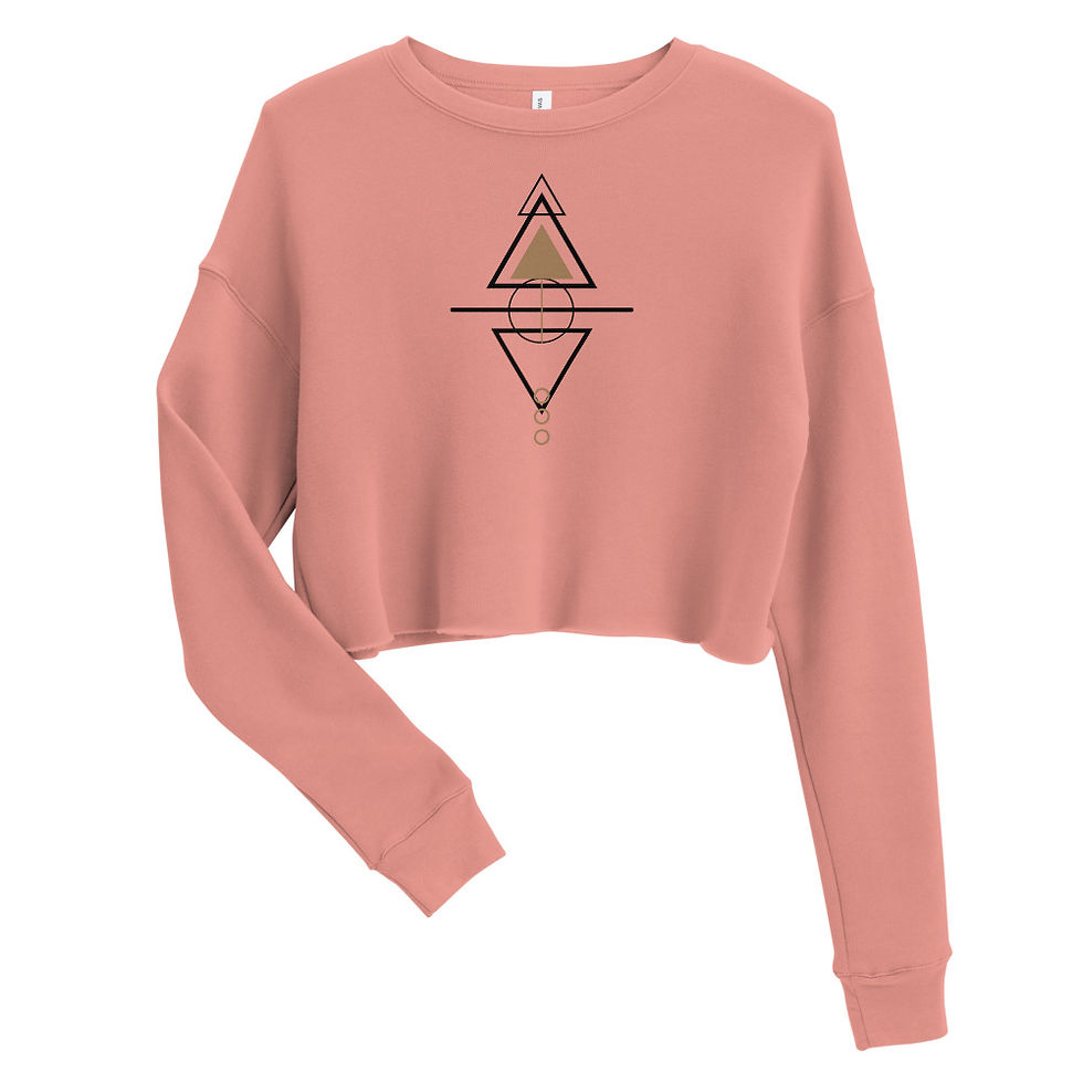 Thumbnail: Sacred Geometry Cropped Sweatshirt