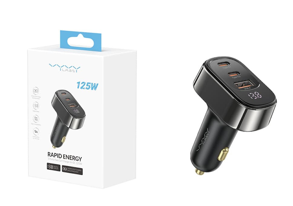 VYVY LABS CAR CHARGER 125 W