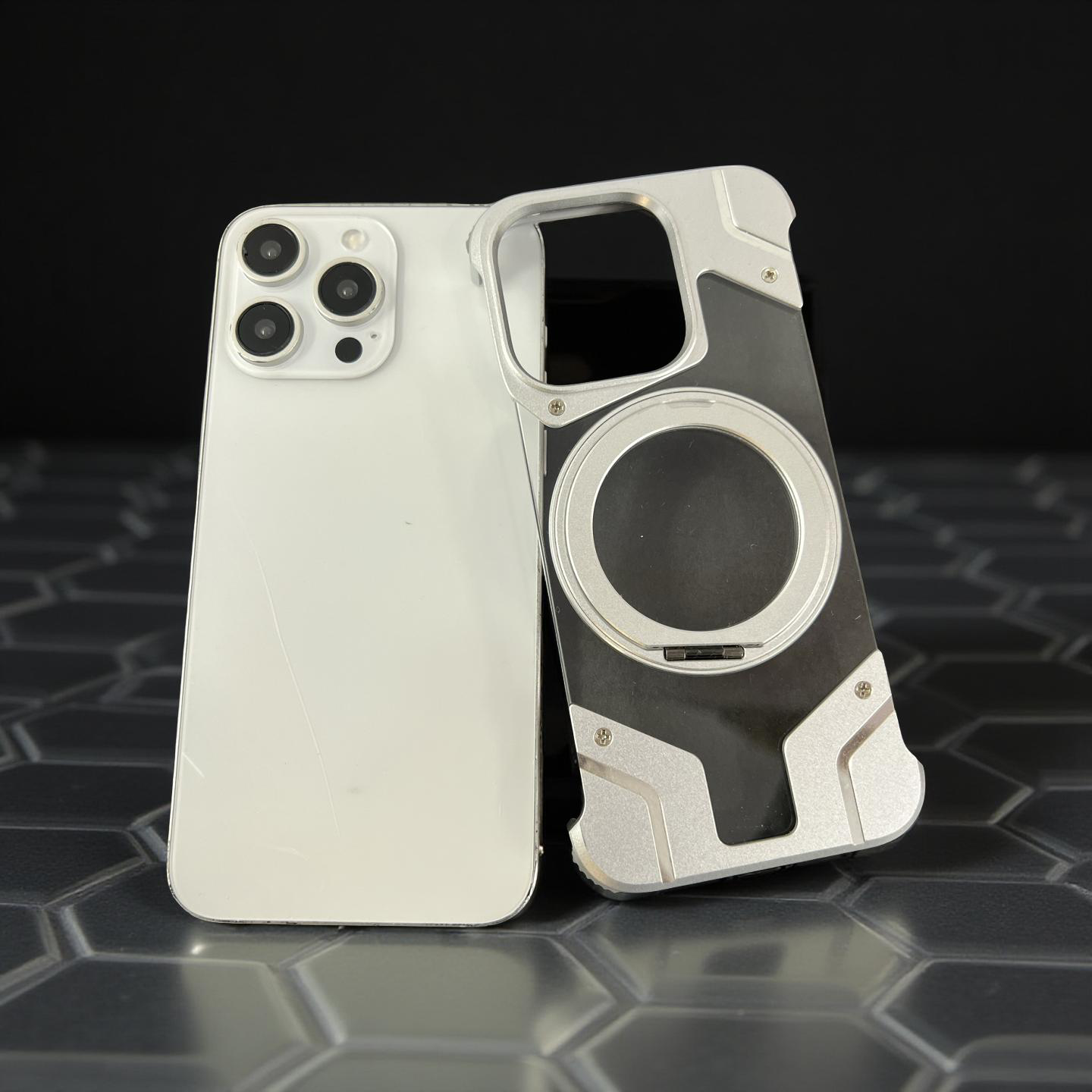 TPU METAL CASE WITH STAND/MAGSAFE