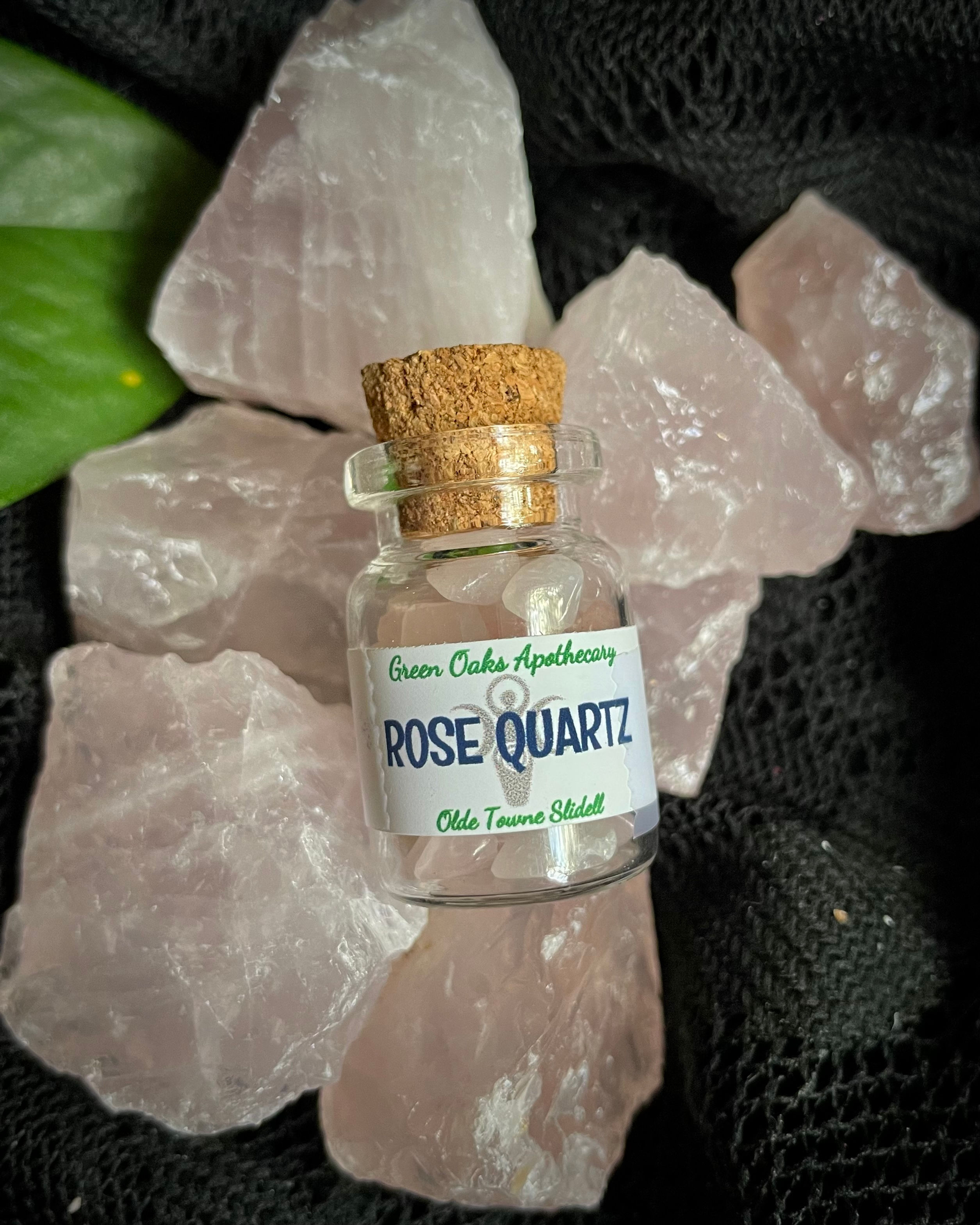 Mini Bottle of Rose Quartz