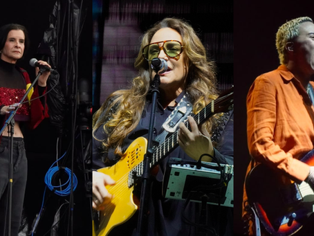 Marina Lima à esquerda; Ana Carolina no meio e Maria Gadú à direita