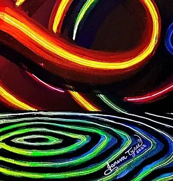 Thumbnail: Royal Spark - 24" x 24"