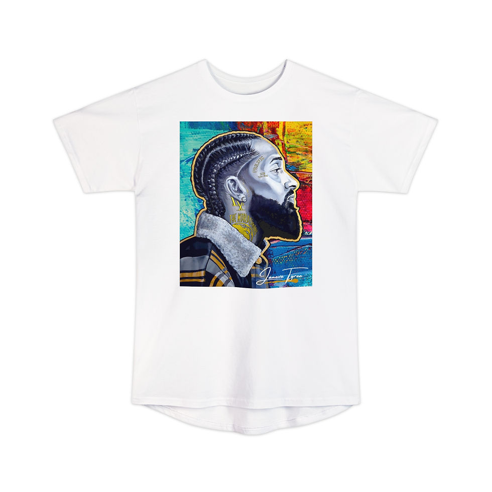 Thumbnail: Nipsey Hussle Abstract - Long T-Shirt