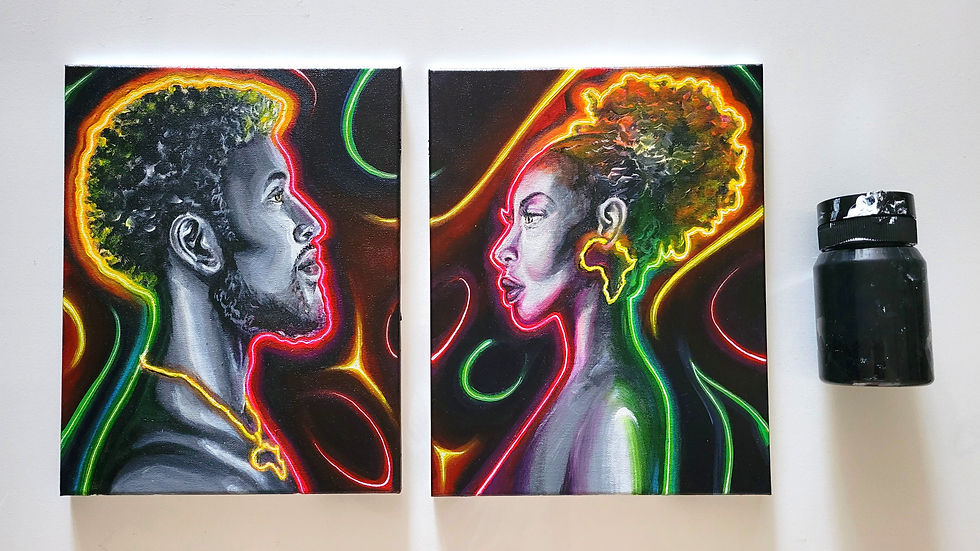 Thumbnail: Aura - (2) 11" x 14"