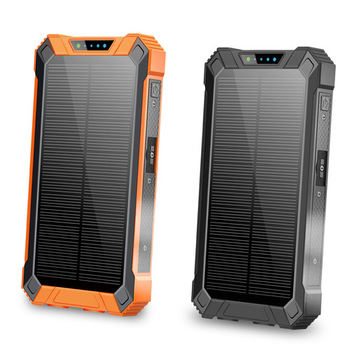 20000mAh Outdoor Solar Power Bank with Built-in 4 Cables | Sungale