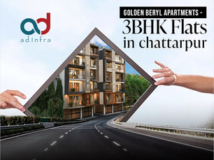 Golden beryl apartments - 3 bhk flats in chattarpur