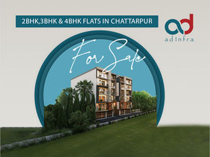 2bhk,3bhk & 4bhk flats in chattarpur