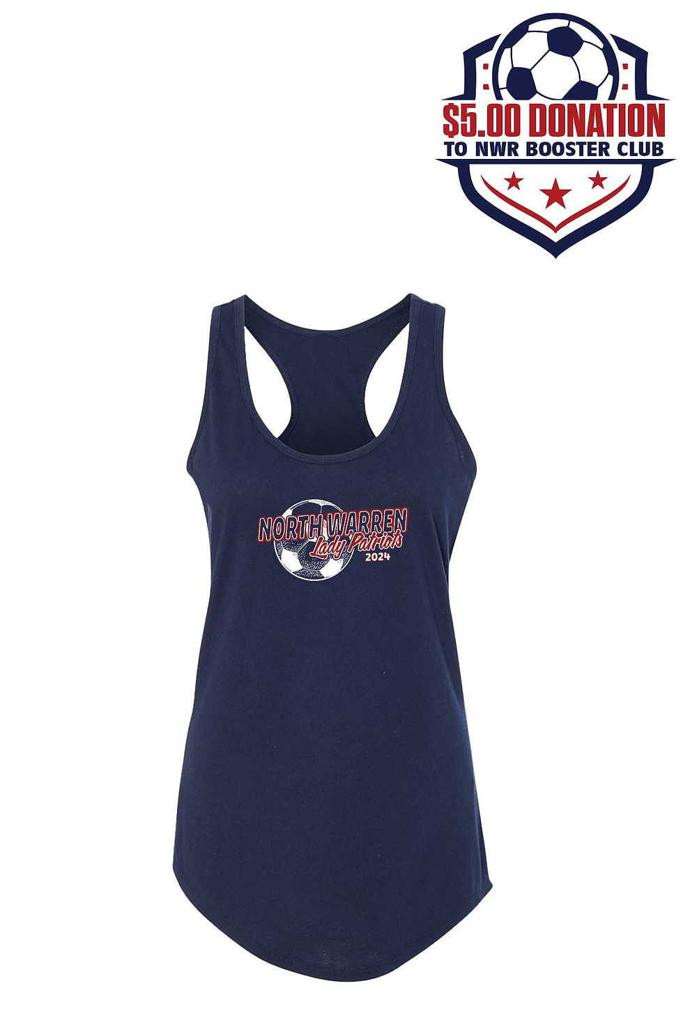 Thumbnail: North Warren Soccer Women's Racerback Tank