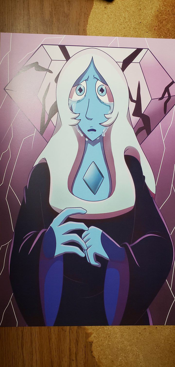 Blue Diamond Print