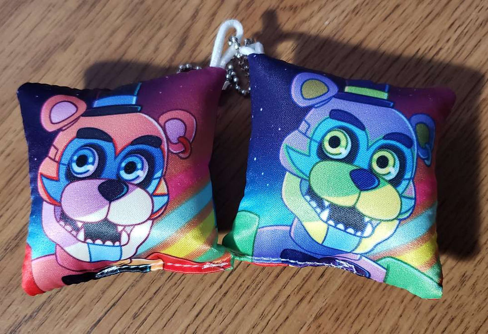 FNAF SB Pillow Keychain - Glam Freddy