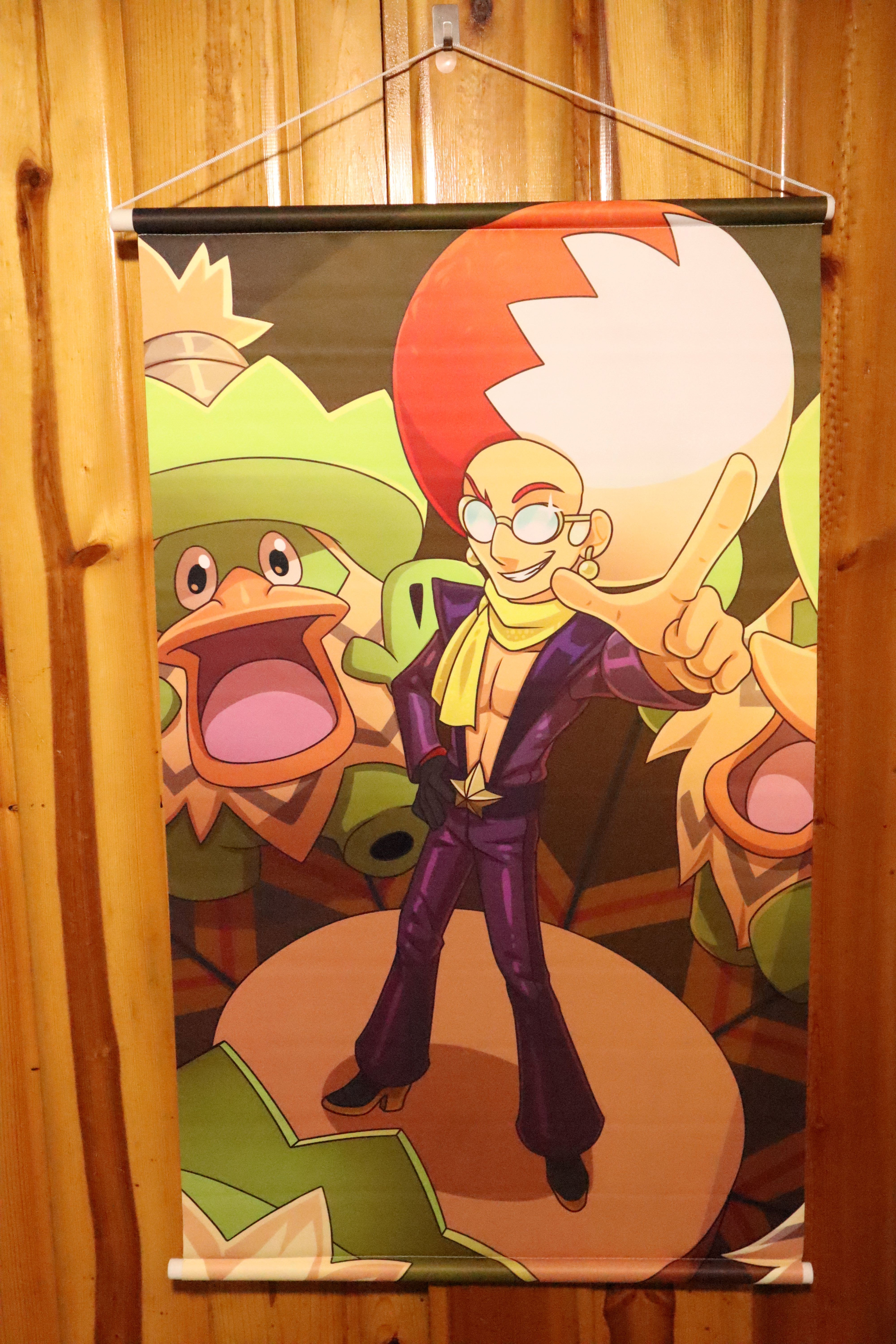 Pokemon Collosseum Miror B. Wallscroll