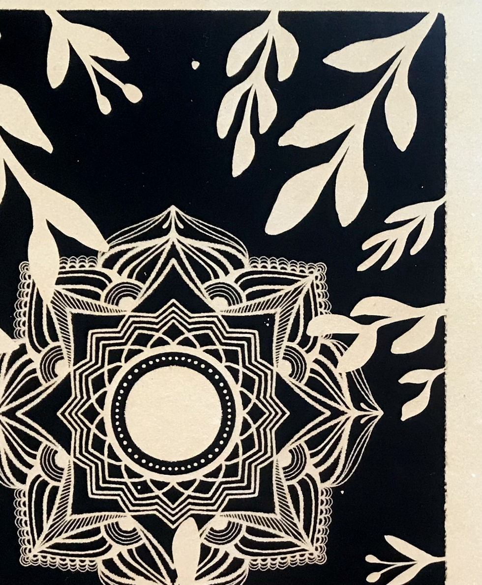 Thumbnail: Poster Raw Shadows, Mandala A4