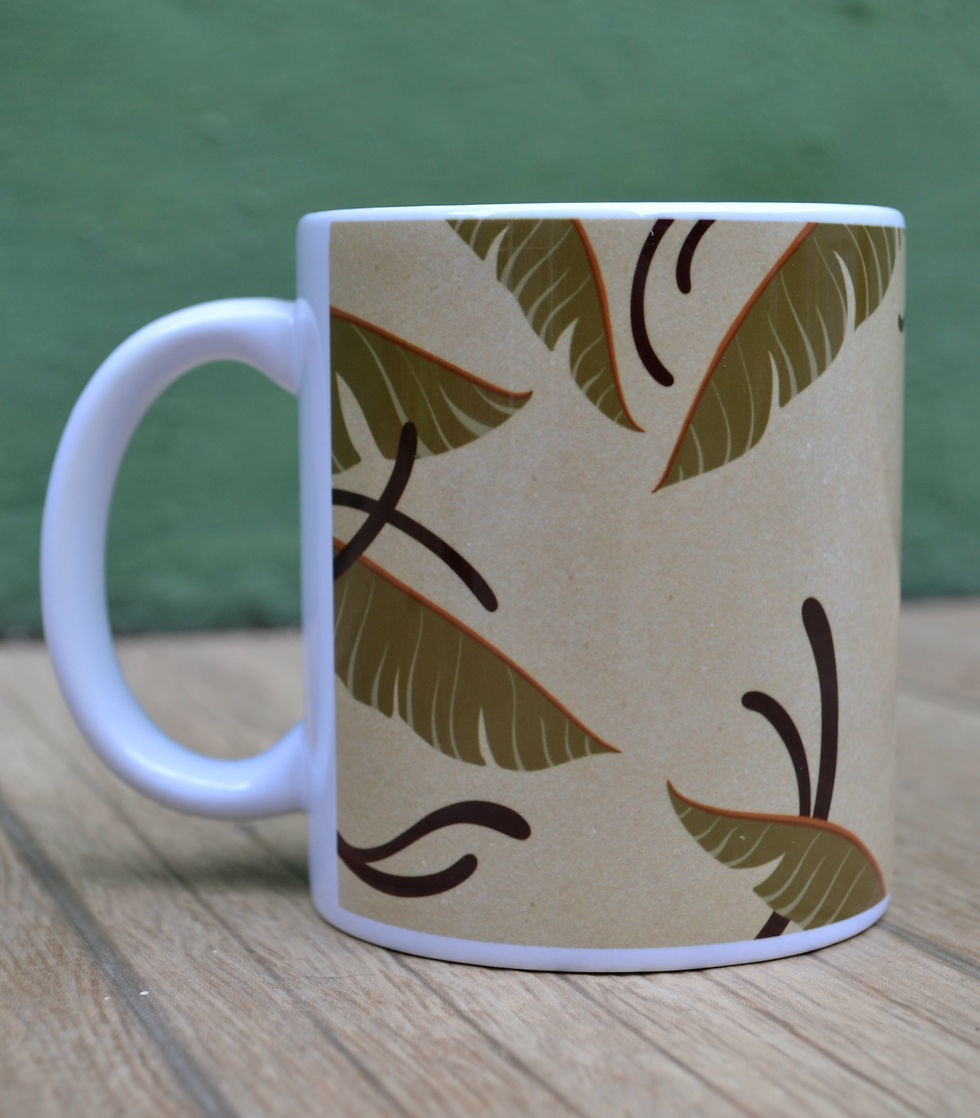 Miniatura: Caneca Folhas