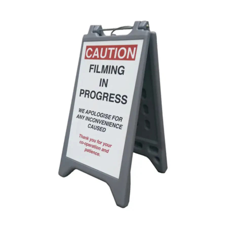 Filming In Progress Sign
