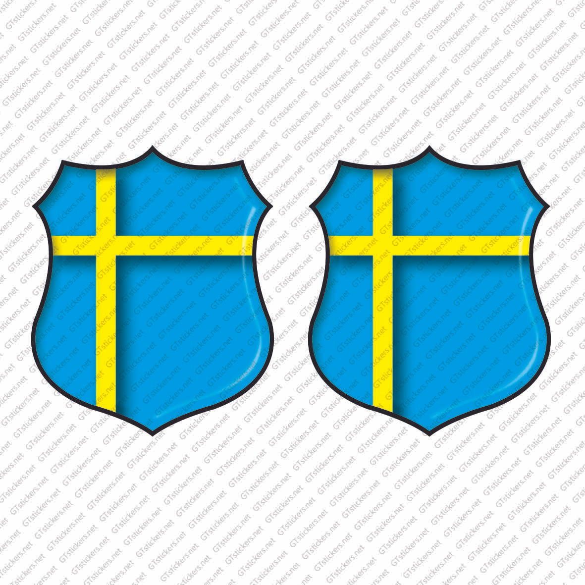 Swedan Flag Shield x2pcs s.n: M1993