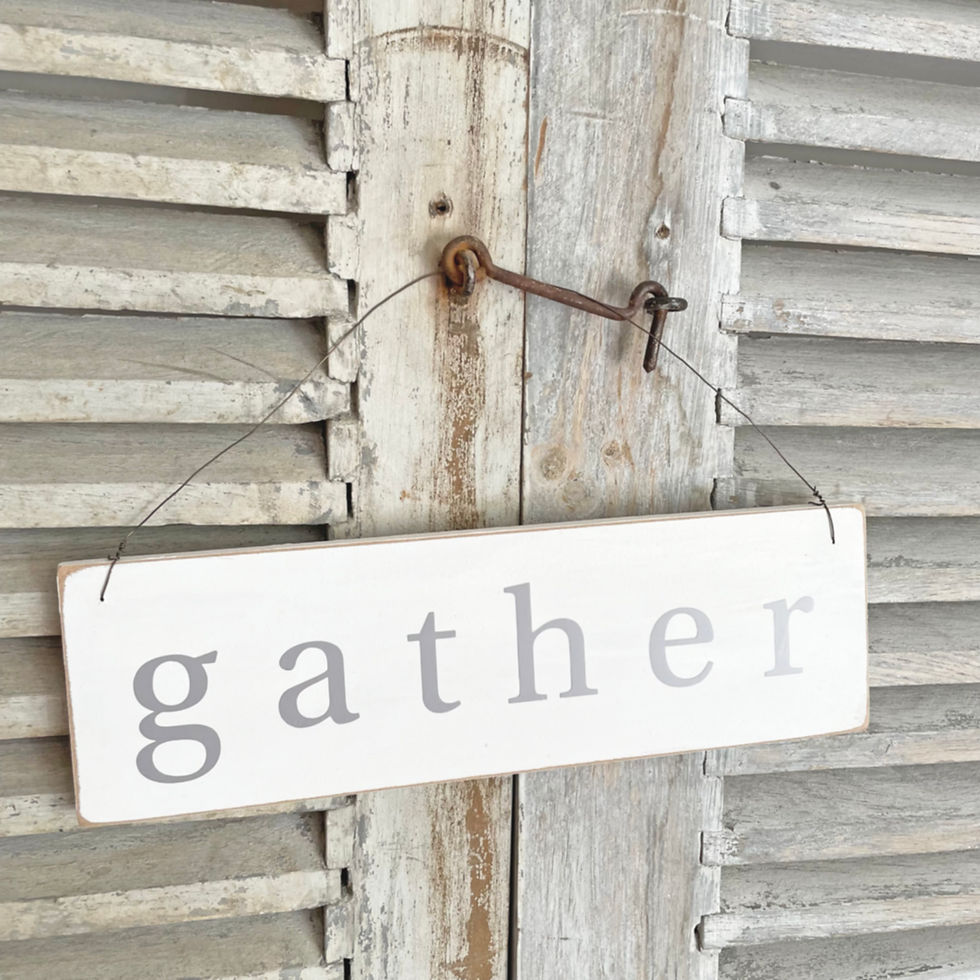 Thumbnail: Gather - family sign