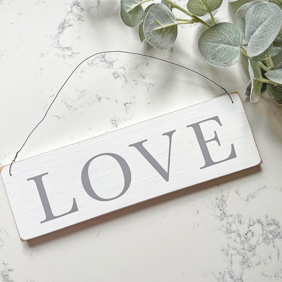 Thumbnail: Classic love hanging sign