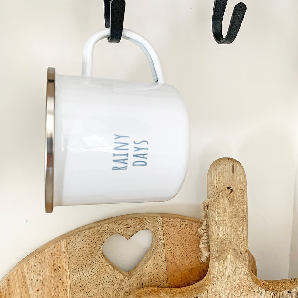 Thumbnail: Rainy days printed mug | cosy tea mug