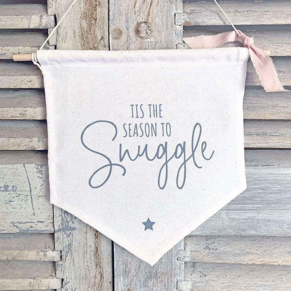 Thumbnail: Tis the season to snuggle sign | Hanging banner | Snuggle
