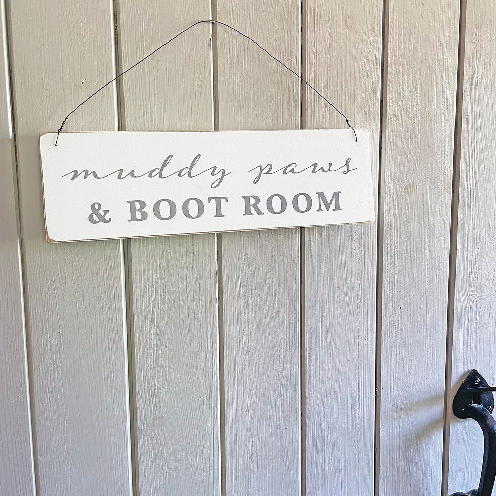 Thumbnail: Boot room sign - Muddy paws & boot room