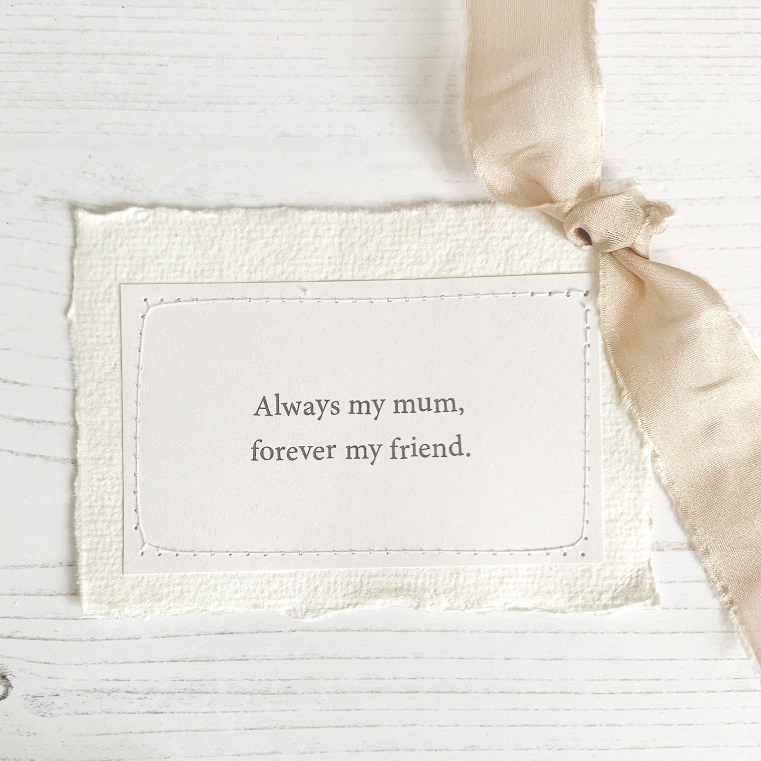 Mother's Day Gift - Always my mum... quote keepsake gift