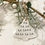 Thumbnail: Ceramic Christmas Tree tag / bauble with phrase
