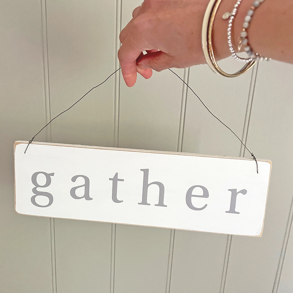 Thumbnail: Gather - family sign
