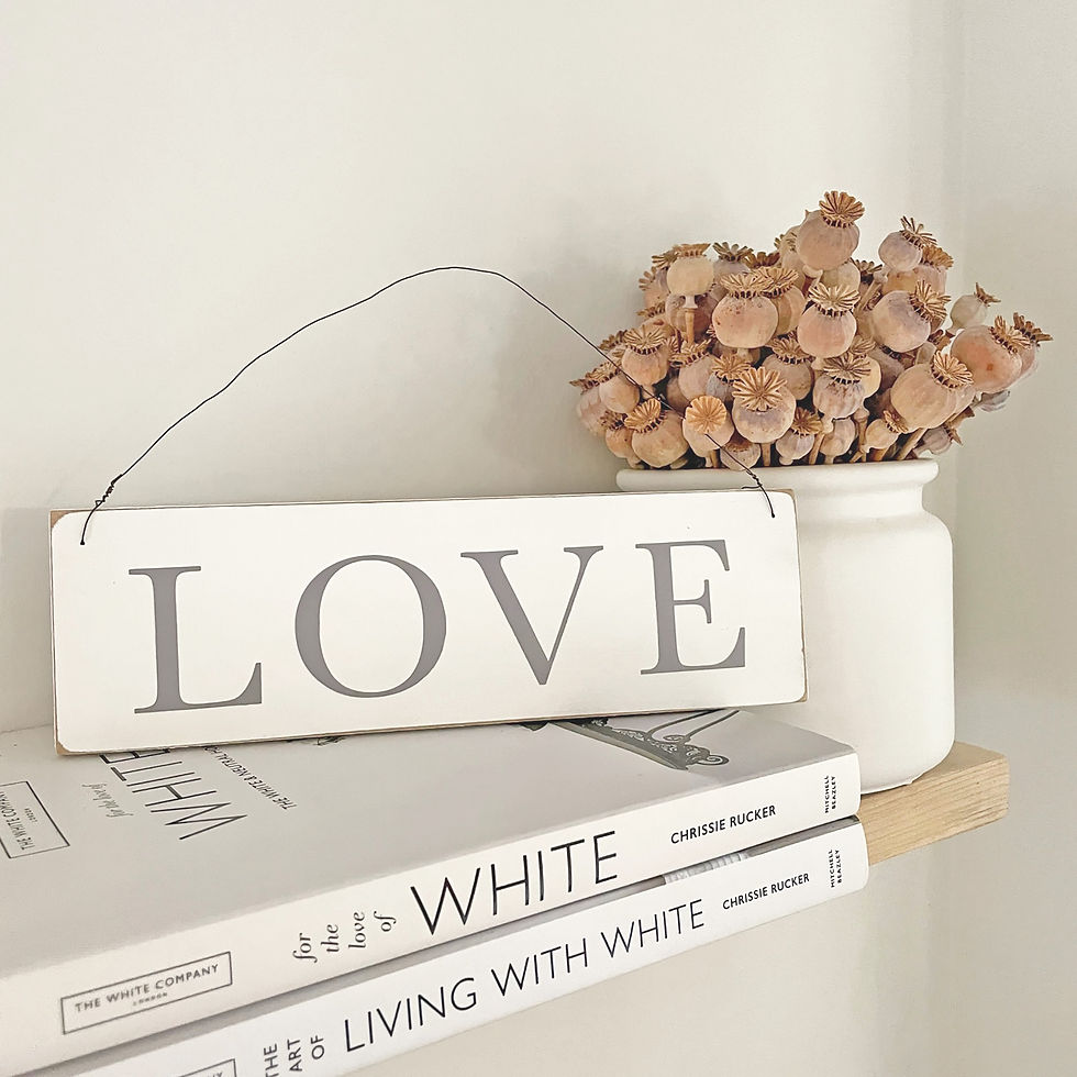 Thumbnail: Classic love hanging sign