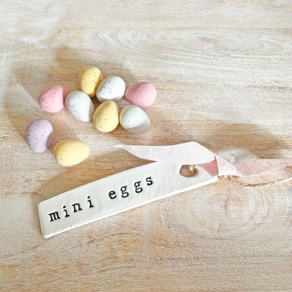 Thumbnail: Mini eggs display ceramic tag