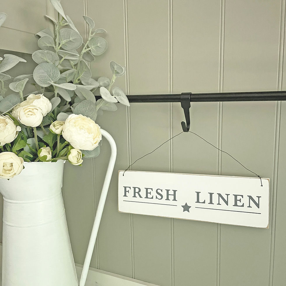 Thumbnail: Utility Room Decor - Fresh Linen hanging sign