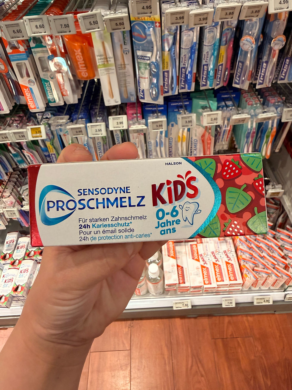 スイスでみつけた歯磨き粉